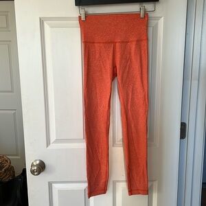 Lululemon leggings orange pattern